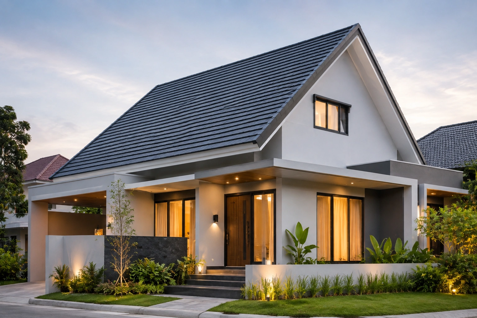 Temukan 9 model atap rumah yang mampu memperkuat tampilan fasad. Simak pilihan desain, material, dan tips agar hunian terlihat modern.